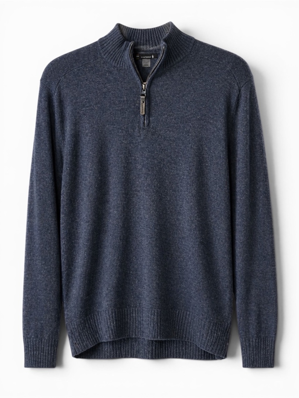 Smartwool Wool Blend Quarter Zip‎ Sweater Mens Medium Blue Pullover